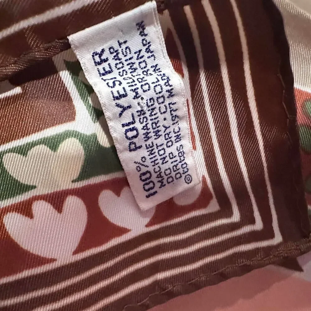 Vintage Totes Isotoner Women's Scarf Brown Peach Taupe 28